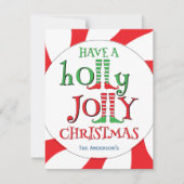 ホーリージョリークリスマス ペッパーミントスワールエルフ シーズンカード (正面)