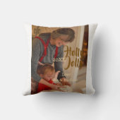 ホーリージョリー家族の休暇写真 ベージュ 年 ナボホ クッション (裏面)