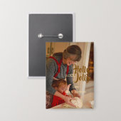 ホーリージョリー家族の休暇写真 ベージュ 年 ナボホ 缶バッジ (正面/裏面)
