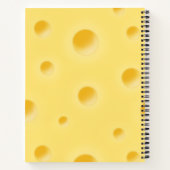 ホーリースイスチーズパーソナライズされたイエローチーシー ノートブック (裏面)