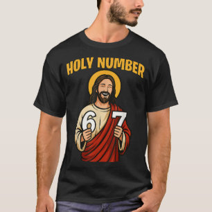 ホーリーナンバー67 キリスト教 6 7 ミーム メンズ レディース Tシャツ