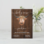 ホーリーハイランド牛素朴誕生日パーティー 招待状 (スタンド正面)