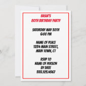 ホーリーピエロギターニング80ポーランド招待状 招待状 (裏面)