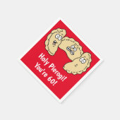 ホーリーピエロギ私は60ポーランドナおもしろいプキンス スタンダードカクテルナプキン (角)