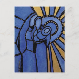 ホーリーファミリーモダン抽象芸術出生 ポストカード