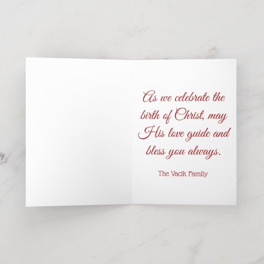 ホーリーファミリー出生 箔シーズンカード (内側レイダウン)