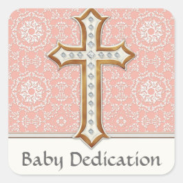 ホーリーファースト金ゴールドゴールデンクロスレースガール スクエアシール