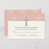 ホーリーファースト金ゴールドゴールデンクロスレースガール 出欠カード (正面/裏面)