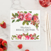 ホーリーフローラル ブライダルシャワー スタンダードランチョンナプキン (インサイチュ)