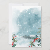 ホーリーベリー クリスマス ミストルート ホリデーパーティー 招待状 (裏面)