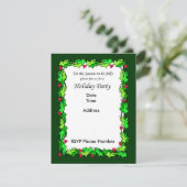ホーリーホリデーパーティー招待状カード 招待状 (スタンド正面)