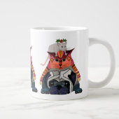 ホーリーマウスの猫のパグ ジャンボコーヒーマグカップ (右)