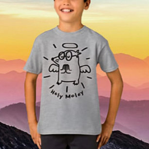 ホーリームーリー   エンジェルおもしろいモールキッズシャツ Tシャツ
