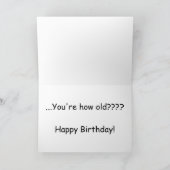 ホーリーモリーおもしろい誕生日カード(大プリント) カード (内部)