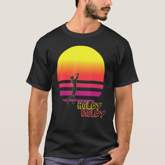ホーリーモリーズゴルフサンセット男性へ Tシャツ (正面)