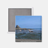 ホーリー島の港とリニスファーン城 マグネット (正面/裏面)