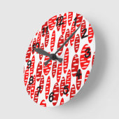 ホーリー楕円  ラウンド壁時計 (傾斜)