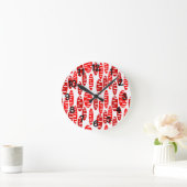 ホーリー楕円  ラウンド壁時計 (ホーム)