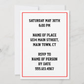 ホーリー・カノーリ イタリアン ターニング 30 イタリア国旗 招待状 (裏面)