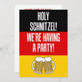 ホーリー・シュニッツェルWe's Aパーティー招待状 招待状 (正面/裏面)