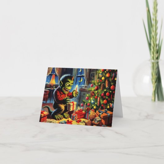 ホーリー・ジョリー・クリープマス カード (正面)