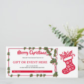 ホーリー・ジョリー・ストッキング クリスマス ギフト券 (スタンド正面)