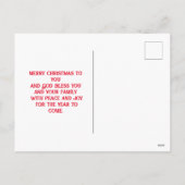 ホーリー・ジョリー・ホリデー・ノーム シーズンポストカード (裏面)