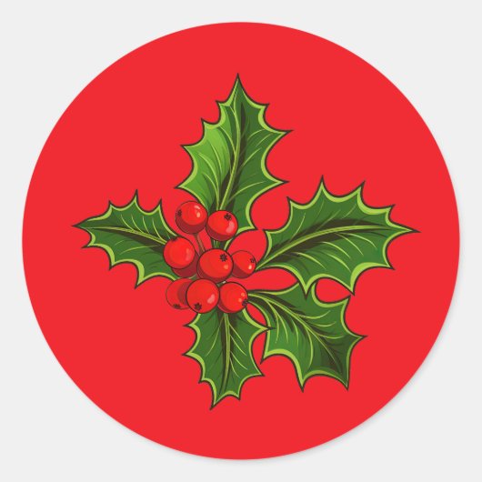 ホーリー スティッカー ラウンドシール (正面)