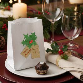 ホーリー スプリグ クリスマス プチギフト パーソナライズ バッグ