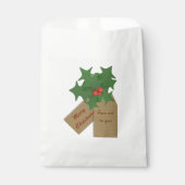 ホーリー スプリグ クリスマス プチギフト パーソナライズ バッグ (正面)