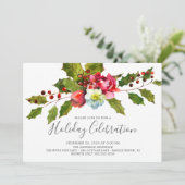 ホーリー・フローラル・クリスマス・ホリデー・パーティ 招待状 (スタンド正面)