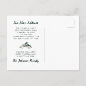 ホーリー・リース クリスマスおめでとう 新しい家から 案内ポストカード (裏面)