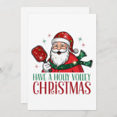 ホーリー・ヴォレーをクリスマス・ソング・ピックルボールで シーズンカード (正面/裏面)