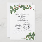 ホーリー X'mas ウェディング/エンゲージメント/ディナー タイプセット 招待状 (正面)