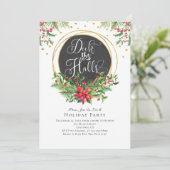 ホールにクリスマスファンシーパーティーを飾る 招待状 (スタンド正面)