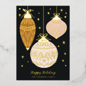 ホールのエレガントオーナメント 箔シーズンカード (正面)