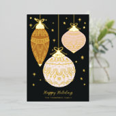 ホールのエレガントオーナメント 箔シーズンカード (立ち正面)