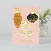 ホールのエレガントオーナメント 箔シーズンカード (立ち正面)