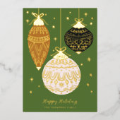 ホールのエレガントオーナメント 箔シーズンカード (正面)
