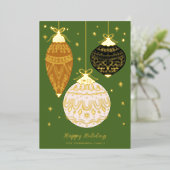 ホールのエレガントオーナメント 箔シーズンカード (立ち正面)