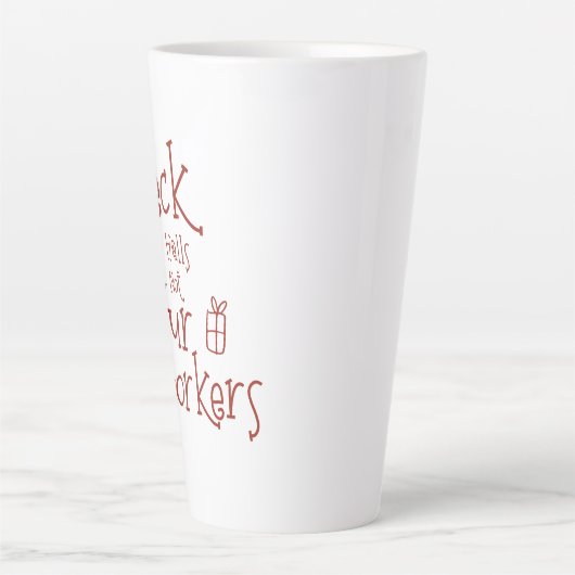 ホールのオフィスのユーモアを表現する カフェラテマグ (正面)