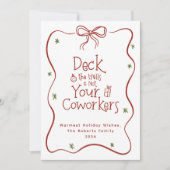 ホールのオフィスのユーモアを表現する シーズンカード (正面)