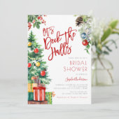 ホールのデッキを作ろうクリスマスブライダルシャワー 招待状 (スタンド正面)