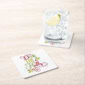 ホールのデッキを取る スクエアペーパーコースター (インサイチュ)