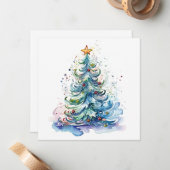 「ホールのデッキ飾を見ろ、ホリデーシーズンだ ノートカード (正面/裏面インサイチュ)