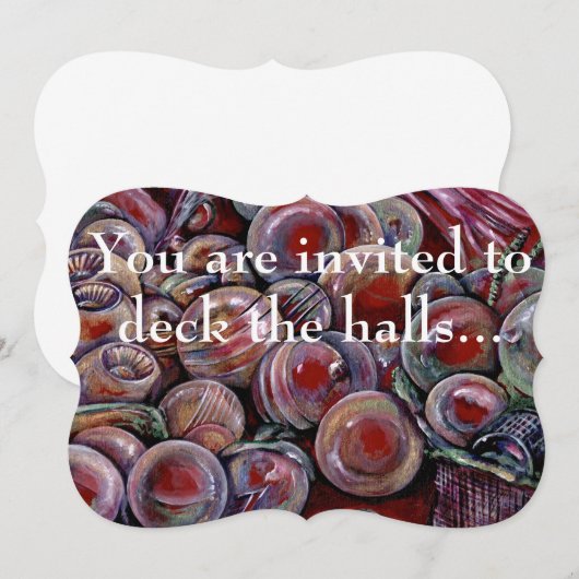 ホールのデッキ 招待状 (正面/裏面)