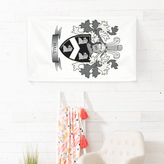 ホールの家紋の紋章付き外衣 横断幕 (インサイチュ)