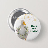 ホールをアヒル 缶バッジ (正面&裏面)