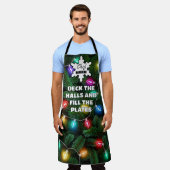 ホールをデッキにしてプレートを満たす エプロン (着用した状態)