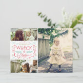 ホールを壊す – 家族のおもしろいクリスマスカード シーズンカード (スタンド正面)